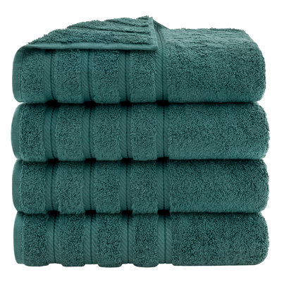 Edison 100% Turkish Cotton Quick-Drying Bath Towels (Set of 4)