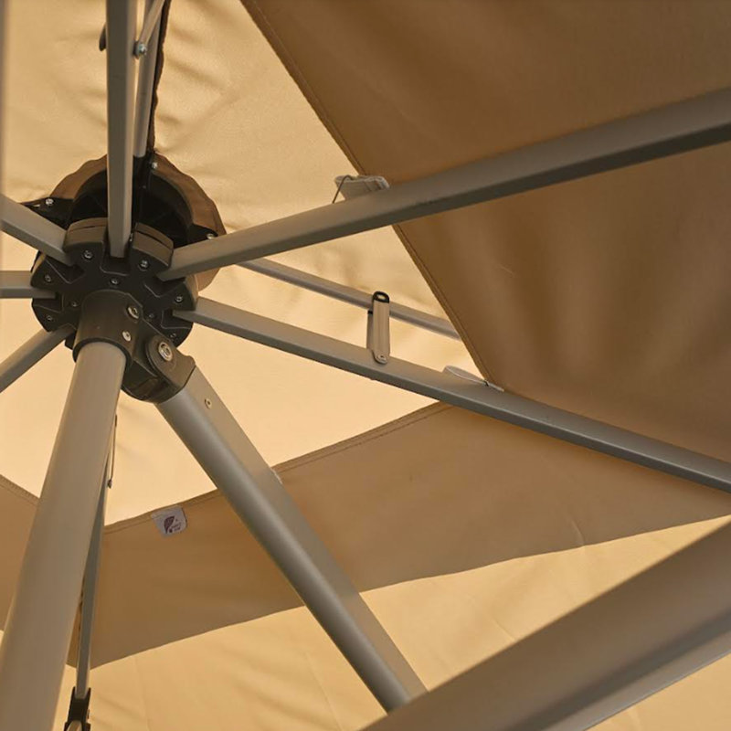 3.4m Square Cantilever Parasol, Beige