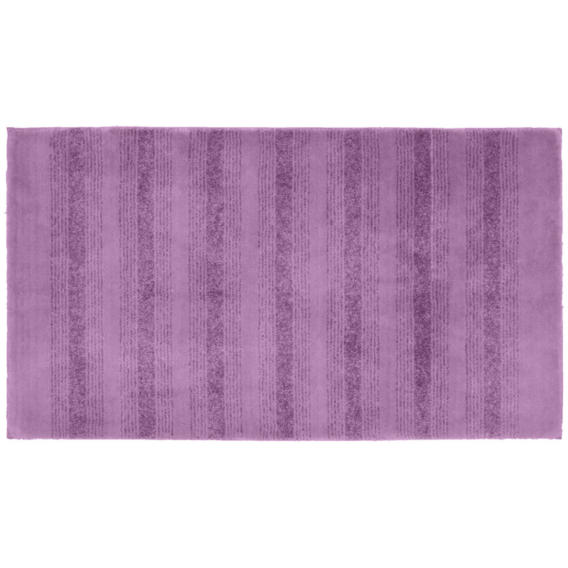 Nylon Bathroom Mat with Non-Slip Appliance Niala, 2 pi 6 po x 4 pi 2 po, Mauve
