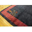 Minimalist Solid Blue Color Open Field Antique Chinese Art Deco Room Size Rug
