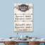 "Kitchen Rules", art textuel sur toile tendue-514444113