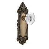 Victorian Plate with Crystal Egg & Dart Knob