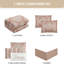 Ensemble d'édredon damassé traditionnel 7 pièces Therese-231826262-250617694