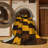 Machine Washable Botanical Brown Area Rug-1428256938