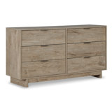 Commode double 6 tiroirs Elfidio
