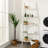 5-Tier Ladder Shelf, Wall-Leaning Bookshelf W/Open Shelves, Plant Flower Stand, Storage Display Organizer Rack, Multifunctional Bookcase For Living Room Home Office