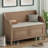 Rustic Multifunctional Storage Bench (Brown+Beige)-1856550209