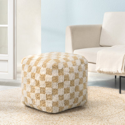 Marta Upholstered Pouf Ottoman by Hokku Designs