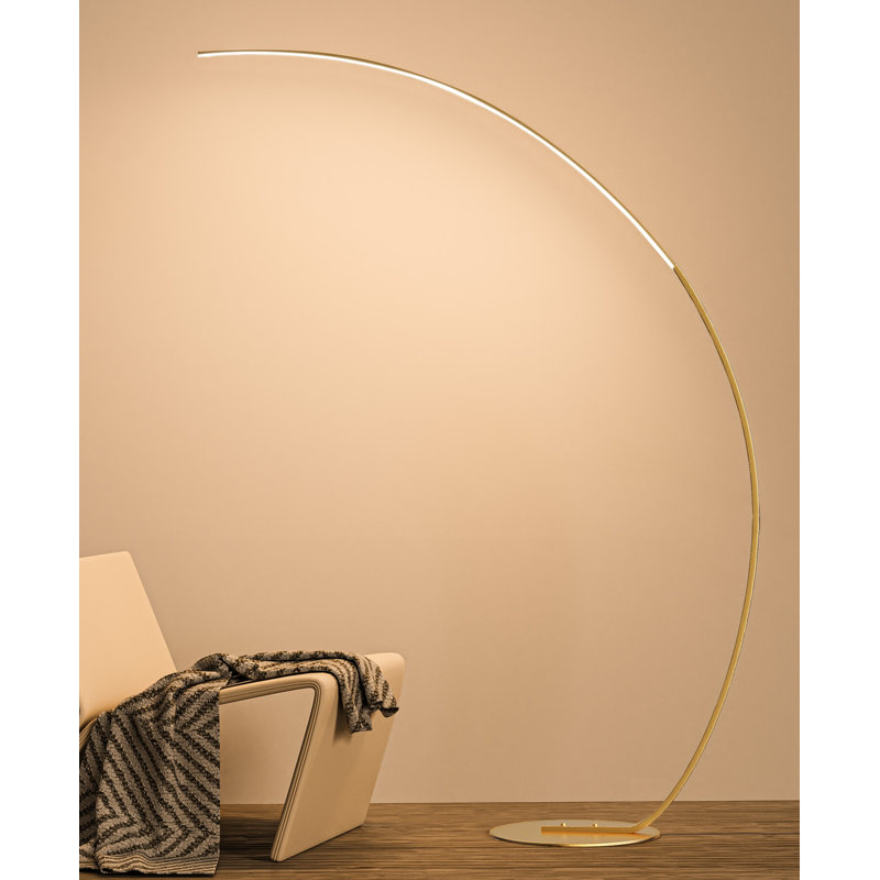 70-Inch Arc Floor Lamp, Gold