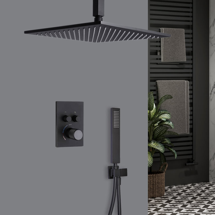 Massa Square Shower System with Rough-in Valve