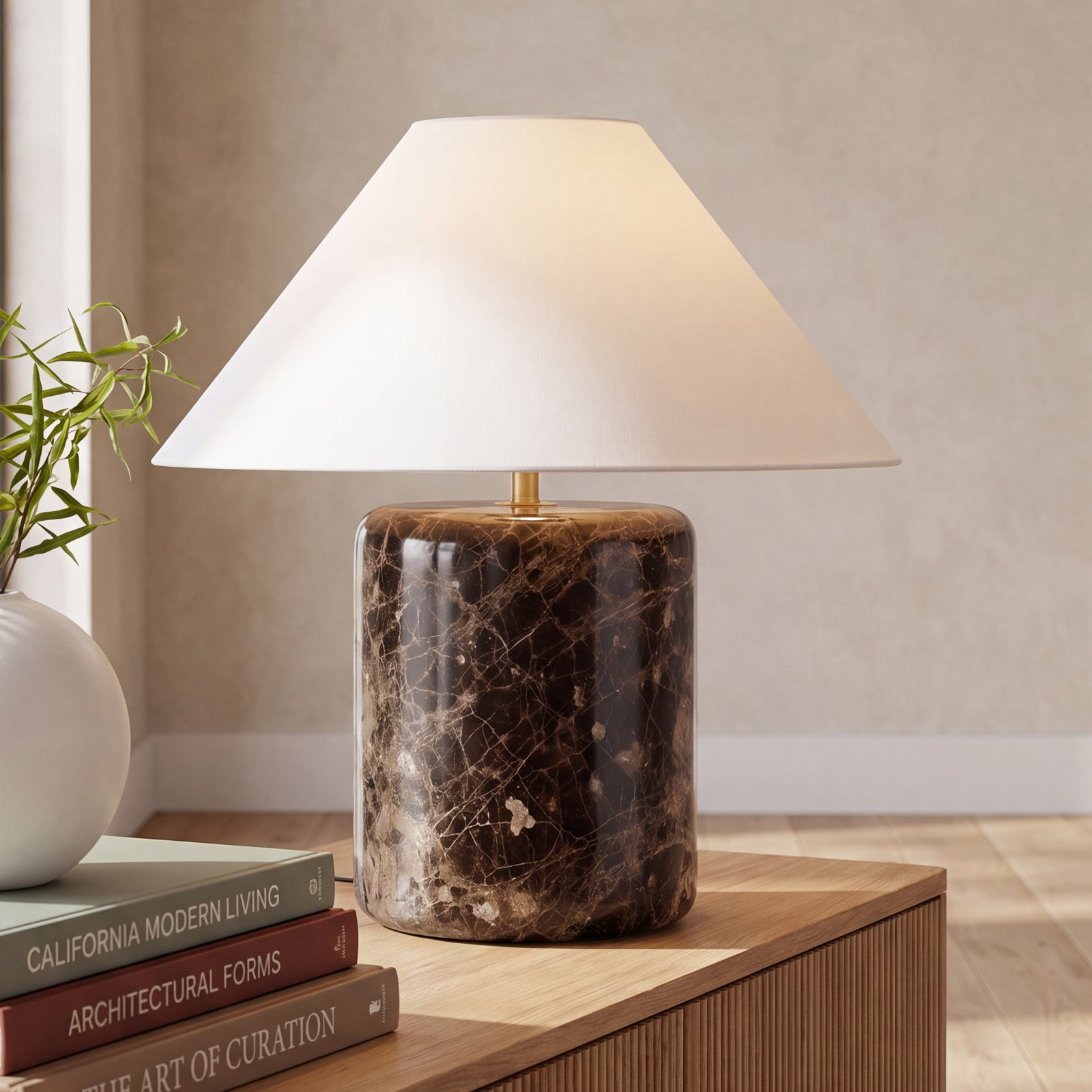 Genuine Marble Table Lamp