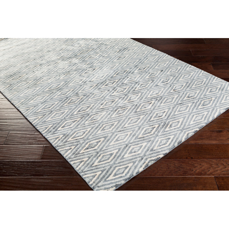 Laskowski Viscose Geometric Indoor Rug, Rectangle 3' x 5'