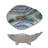 Organic Spectrum Stoneware Footed Bowl