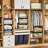 6-Tier Stackable Closet Organizers And Storage Shelves, Closet S...