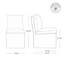 Chaise d'appoint rembourrée avec rangement caché et roulettes Helmetta-125124710