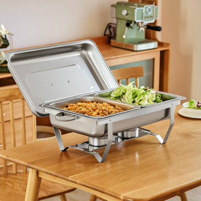 2-Pan Stainless Steel Rectangle Chafing Dish