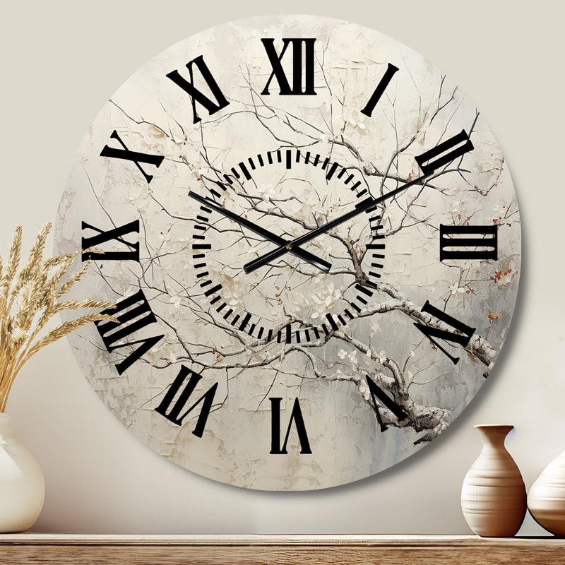 Horloge murale arbre, Médium