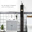 Rangement de salle de bain de 54 po de hauteur, tour à linge autoportante avec 2 tablettes et tiroirs, armoire de plancher étroite et peu encombrante, rangement brun de 54 po,