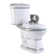The Renovators Supply Inc. 0.8 Gallons GPF Elongated Comfort Height Floor Mounted Kit (Seat Included)