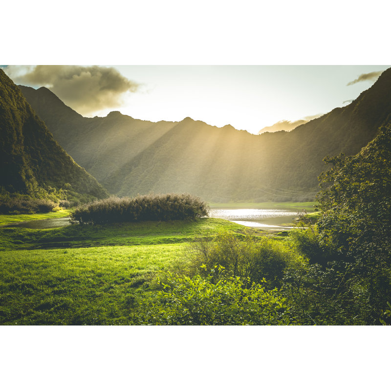 Grand Ã‰Tang Lake 1 Piece Wrapped Canvas Wall Art, 20cm H x 30cm W x 3.8cm D