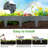Koryne 20 PCS Cobbled Stone Effect Plastic Garden Lawn Border Edging 16ft Interlocking Landscape Edging for Flower Bed Walkway
