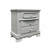Grey 3-Drawer Nightstand