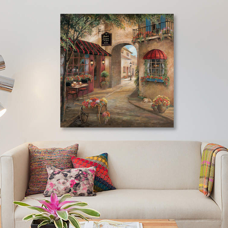 « gino pizzaria detail », impression sur toile, H 12 po x l 12 po x P 0,75 po, Toile tendue