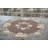 Roxbury Embroidered Gold Daisy on Brown Table Topper (33" Round)