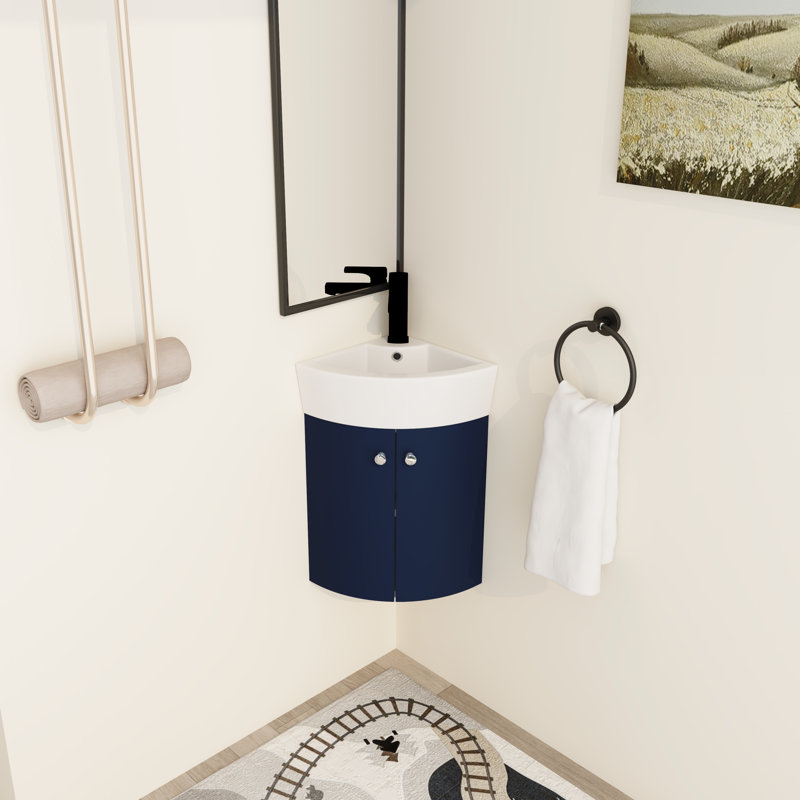 Meuble-lavabo mural 16 po Earldine