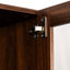 Vitrine à 5 tablettes avec portes en verre et lumières à DEL, convient à la vaisselle, trophées dans la salle à manger, profondeur 15,71 po, hauteur 71,3 po, armoire de rangement en noyer, tablettes, portes, poupées, grand, couleur