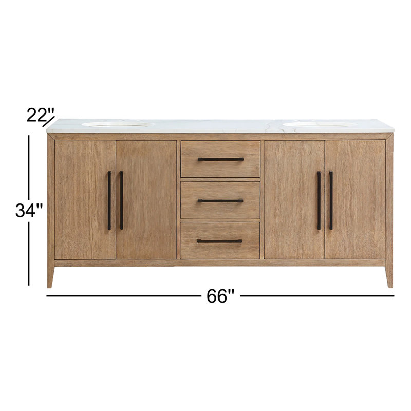 Alsup 66'' W Double Vanity