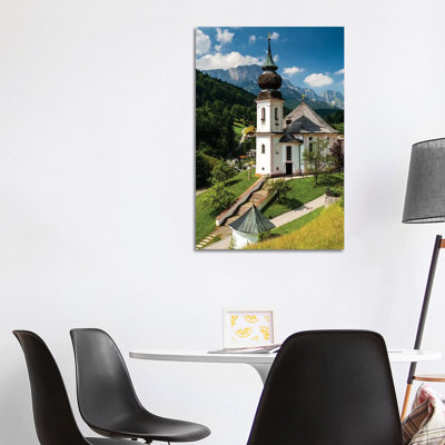 Germany, Alps, Bavaria, Maria Gern Church, Berchtesgaden 1 Piece Wrapped Canvas Wall Art