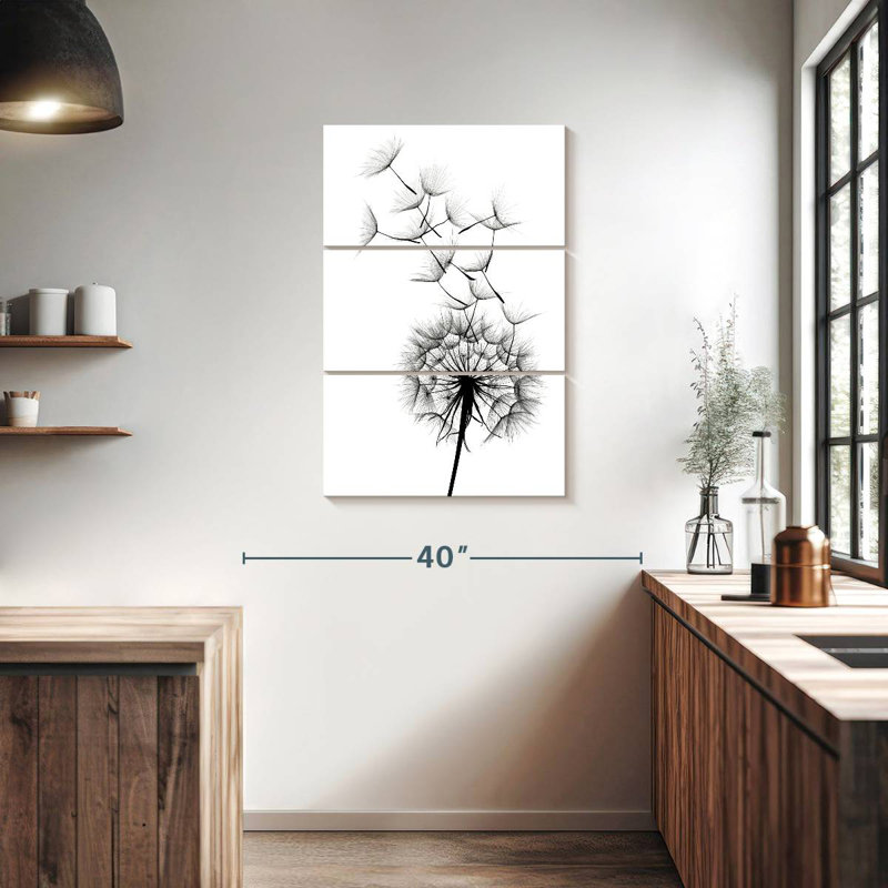 Harnek Monochromatic Dandelion, 38" H x 24" W