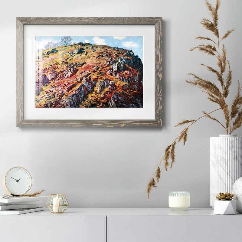 Le rocher de Monet, Gris, H 26 po x l 38 po x P 1,5 po