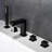 Deck Tub Spout with Diverter