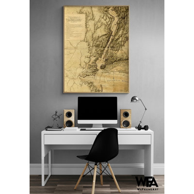 «British Fleet and Army Under Howes Command», cadeau d'affiche militaire, art mural de la bataille, décor de l'armée britannique, impression d'art historique, art mural antique