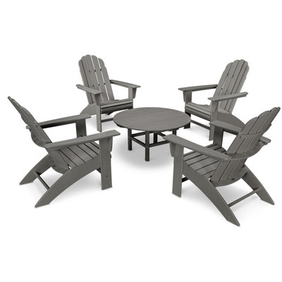 POLYWOOD Vineyard 5-Piece Oversized Adirondack Set