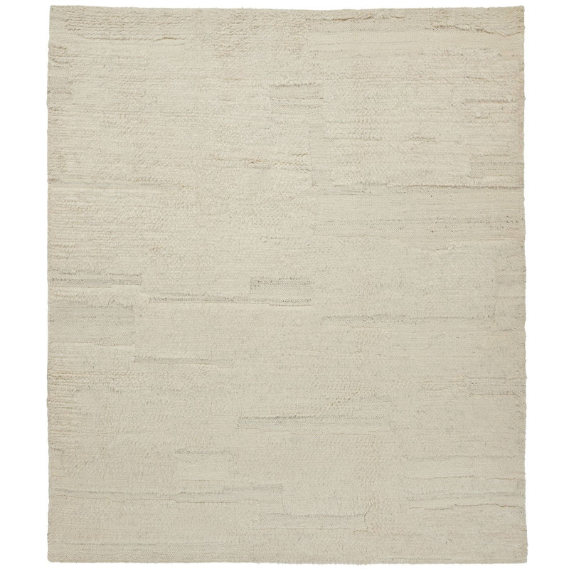 Pure Textures Handmade Wool Abstract Area Rug, Runner 3' x 12'