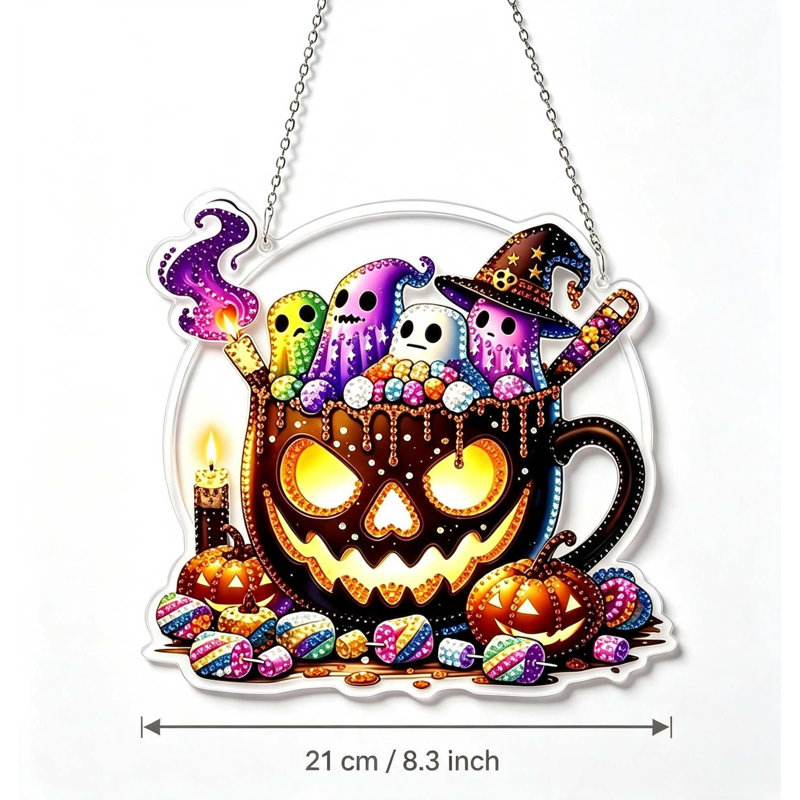 Panneau en acrylique d'Halloween, MRA