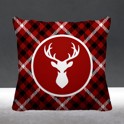 Houndstooth Outdoor Reversible Throw Pillow