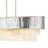 Reverie 43.25" Ten-Light Linear Chandelier - Hammered SS Shade & Textured Crystals