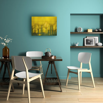 Takashi Suzuki  Yellow One Color Wood Slat Art