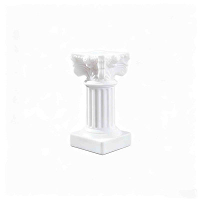 3 bougeoirs colonne en résine romaine blanche style piliers bougeoirs pour accessoires de photographie de décoration intérieure