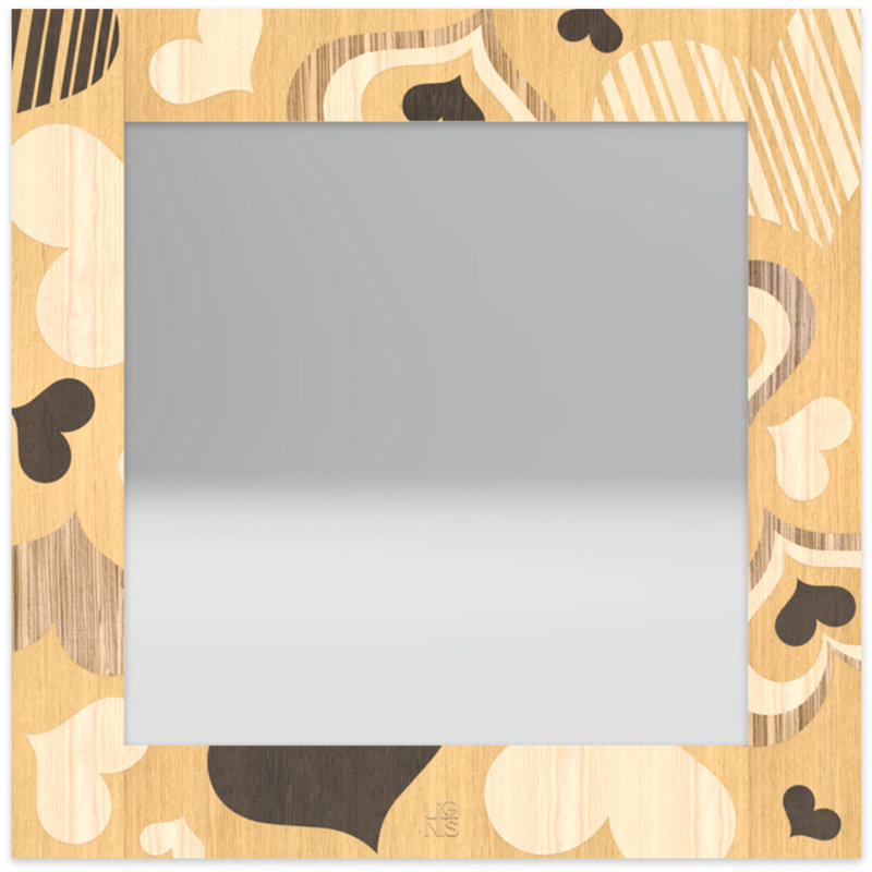Dolcevita Flat Mirror, Brown/Light Brown