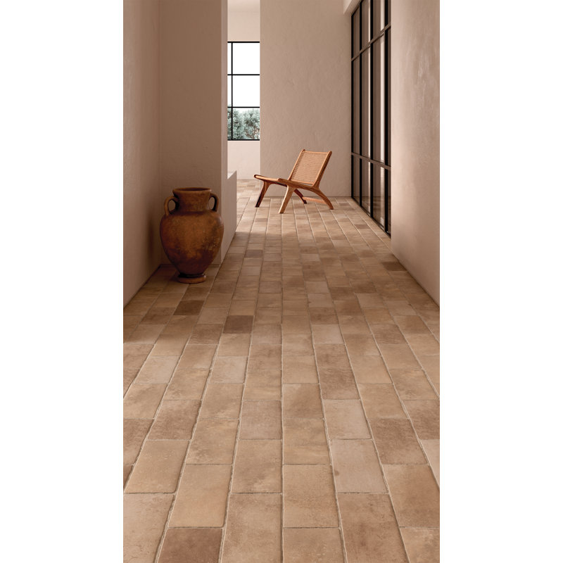 Montana 5" x 10" Porcelain Brick Look Wall & Floor Tile, Glacier