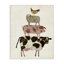 «Cow Sheep Pig and Chicken Barnyard Buds Stacked Farm Animals», reproduction d'impression-1867079304-1867079602