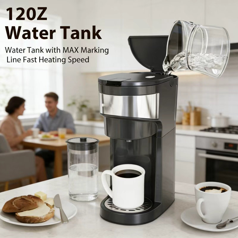 Versatile 3-in-1 jesslyn Coffee Machine - K-Cup, Ground Coffee