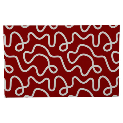 Tapis de toilette rectangulaire absorbant et antidérapant Squig