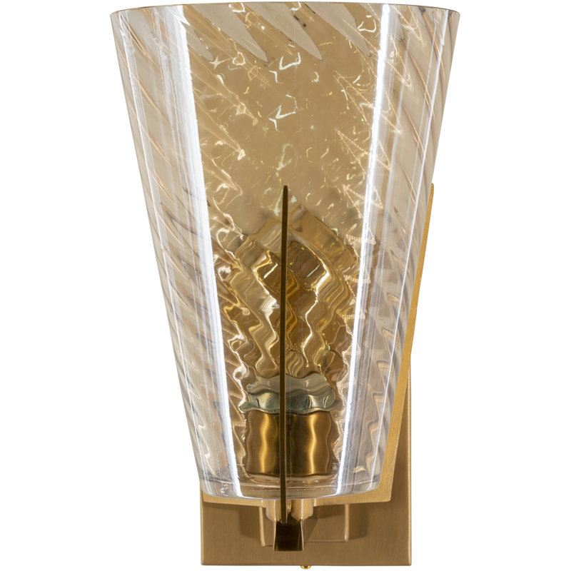 1 - Light Gold Armed Sconce