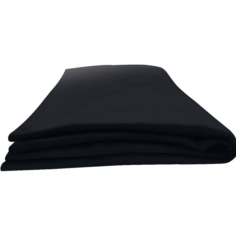 Velvet Standard Pillow Case, Black, 50cm x 200cm